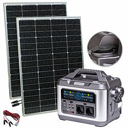 revolt Powerstation & Solar-Generator + 2x 150-W-Solarmodul, 1120 Wh, 1.200 W revolt