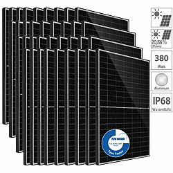 DAH Solar 36er-Set monokristalline Solarmodule, je 380 W, IP68, MC4-kompatibel DAH Solar Solarpanels mit Halbzellen-Technologie