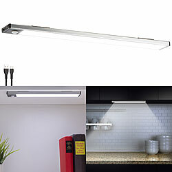 Lunartec Akku-LED-Lichtleiste, Licht- & Bewegungssensor, tageslichtweiß, 33 cm Lunartec Akku-LED-Lichtleisten mit Bewegungssensoren