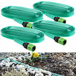 Royal Gardineer 4er-Set Schlauch-Regner zur Garten-Bewässerung, flach, 7,5 m Royal Gardineer Schlauchregner