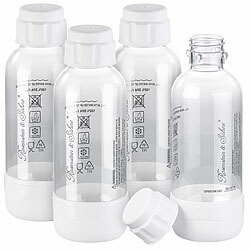 Rosenstein & Söhne 4er-Set PET-Flaschen für Getränke-Sprudler WS-300.multi, 0,5 Liter Rosenstein & Söhne Multi-Getränke- und Wassersprudler 