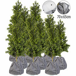 Royal Gardineer 12er-Set XL-Thermo-Topfschutz für Pflanzen, 70x65cm,Drainage,anthrazit Royal Gardineer Thermo-Topfschutze für Kübelpflanzen