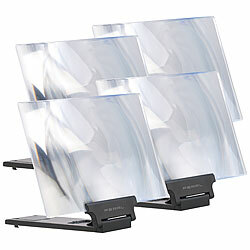 PEARL 4er-Set Vergrößerungs-Lupen, 3-fache Vergrößerung für Smart- & iPhone PEARL Video-Lupen für iPhones & Smartphones