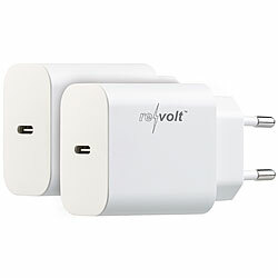 revolt 2er-Set kompakte USB-C-Netzteile mit Power Delivery (PD) bis 20 W, 3 A revolt Kompakte USB-C-Netzteile mit Power Delivery (PD)