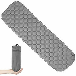 Semptec Urban Survival Technology Ultraleichte Outdoor-Luftmatratze mit Tasche, schnell aufblasbar, grau Semptec Urban Survival Technology Isomatten-Luftmatratzen