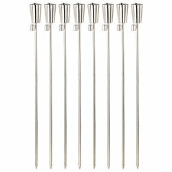 Carlo Milano Edelstahl-Gartenfackel "Amor" im 8er-Set, rostfrei, 280 ml, 110 cm Carlo Milano Edelstahl Gartenfackeln