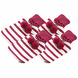 PEARL 4er-Set weiche Bezüge im Strickdesign für 2-Liter-Wärmeflasche PEARL Wärmflaschenbezüge