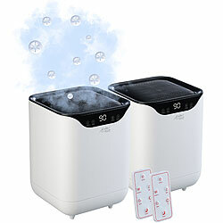 Sichler Haushaltsgeräte 2er-Set 3in1-XL-Tisch-Luftwäscher, -befeuchter & -kühler, UV, 4l, weiß Sichler Haushaltsgeräte 3in1-Tisch-Luftwäscher, -befeuchter und -kühler mit UV-Licht