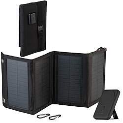 revolt Magnetische Powerbank mit 10-Watt-Falt-Solarpanel, Qi, 10.000 mAh revolt Magnetische Powerbanks, Qi-& MagSafe-kompatibel