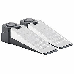 VisorTech 2er-Set elektronische 2in1-Türstopper mit Alarm VisorTech Türalarme