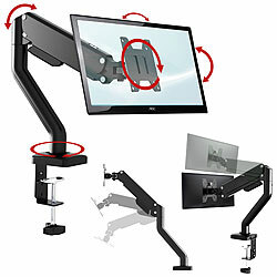 General Office Gasgefederter Monitor-Schwenkarm bis 81 cm/32", Pivot, VESA-kompatibel General Office Monitor-Schwenkarme
