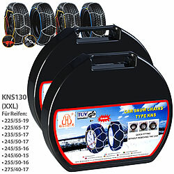 Lescars 2er-Set Schneeketten Größe XXL für Reifen 225/55 R19 u.v.m. Lescars Schneeketten