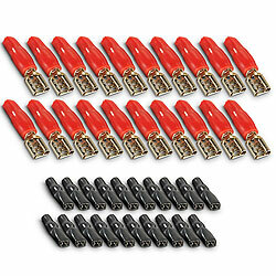Creasono 40er-Set Flachsteckhülsen für Lautsprecherkabel Creasono Auto Lautsprecher Einbausets 