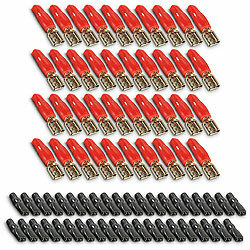 Creasono 80er-Set Flachsteckhülsen für Lautsprecherkabel Creasono Auto Lautsprecher Einbausets