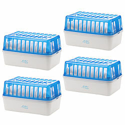 Sichler Haushaltsgeräte 4er-Set Raumentfeuchter mit 1,2 kg Granulat, bis 2,5 l, bis 50 m² Sichler Haushaltsgeräte Nachfüllbare Granulat-Luftentfeuchter