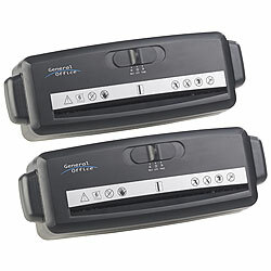 General Office 2er-Set Aktenvernichter-Aufsätze für runde & eckige Papierkörbe General Office Aktenvernichter