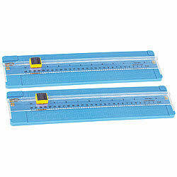 PEARL 2er-Set A4-Papierschneidemaschinen mit Ersatzklinge PEARL Rollen-Schneidemaschinen