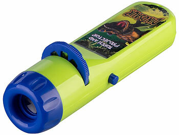 Playtastic 4er-Set Projektor-Taschenlampen mit 96 Bildern auf 12 Bildscheiben 