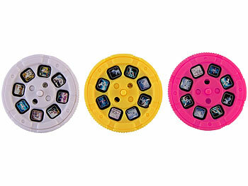 Playtastic Projektor-Taschenlampe für Kinder, 24 Bilder, 3 Bildscheiben, Einhorn 