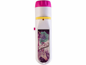 Playtastic Projektor-Taschenlampe für Kinder, 24 Bilder, 3 Bildscheiben, Einhorn 