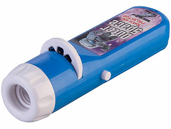 Playtastic Projektor-Taschenlampe für Kinder, 24 Weltraum-Bilder, 3 Bildscheiben 