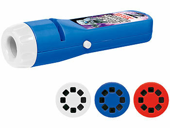 Playtastic Projektor-Taschenlampe für Kinder, 24 Weltraum-Bilder, 3 Bildscheiben 