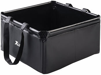 Xcase Camping Geschirrbehälter: Outdoor-Faltschüssel mit 2 Henkeln, 20 Liter, bis zu 30 kg Traglast (Camping Geschirrspülbecken)