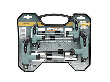 T-Schraubgriff-Satz 8-teilig Brüder Mannesmann T10 - T50 Mit dem T-Griff-Schrauber-Set aus der Qualitätsschmiede Brüder Mannesmann macht Heimwerken