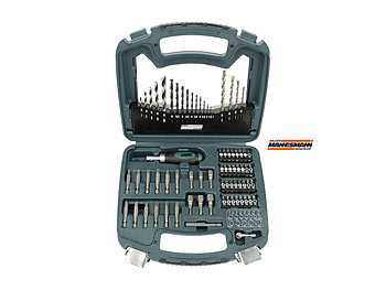 Bit-Satz, Boher, Bohrer-Sortiment, Bohrerset, Handwerk Hochwertiges Werkzeug-Set aus der QualitÃ¤tsschmiede BrÃ¼der Mannesmann. Unverzichtbar in