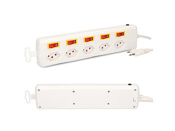 Steckdosenleiste, Multi-Switsch, Schalter pro Steckdose Ob fÃ¼r FernsehgerÃ¤t, Stereoanlage oder Computernetz - Steckdosen sind nur selten in