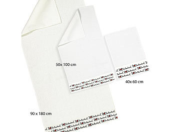 Handtuch_Set aus GÃ¤ste-, Hand- und Badetuch, 3er-Set Ein Traum in Ihrem GÃ¤stebad: Die flauschig weichen TÃ¼cher sehen nicht nur wunderschÃ¶n aus,