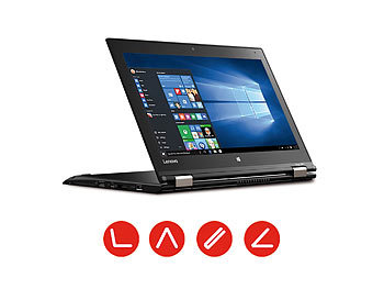 Notebook, ThinkPad, Lenovo, Yoga 260 Ein wahrer Akrobat mit 360-Grad-Gelenkigkeit: Wechseln Sie einfach zwischen den vier Stellungen und nutzen Sie