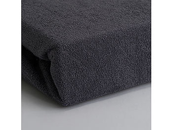 Luxus Frottee Fixleintuch, Baumwolle und Microfaser Dieses flauschige Bettlaken spannt sich geschmeidig um Einzelmatratzen bis 90 cm Breite. Das