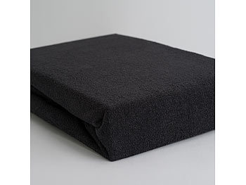 Luxus Frottee Fixleintuch, Baumwolle und Microfaser Dieses flauschige Bettlaken spannt sich geschmeidig um grosse Doppelmatratzen bis 180 cm Breite.