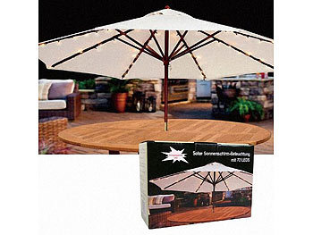 Solar-Sonnenschirm-Beleuchtung mit 72 LEDs