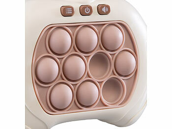Playtastic 2er-Set Quick-Push-Bubble-Spielkonsole "Bär" & "Hase", Batteriebetrieb