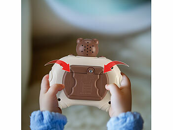 Playtastic 2er-Set Quick-Push-Bubble-Spielkonsole "Bär" & "Hase", Batteriebetrieb