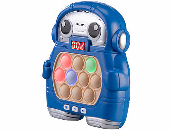 Playtastic 2er-Set Quick-Push-Bubble-Spielkonsole „Astronaut”, mit Display, blau