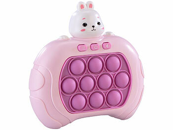 Playtastic Quick-Push-Bubble-Spielkonsole "Hase", Tierform, batteriebetrieben
