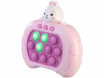 Playtastic Quick-Push-Bubble-Spielkonsole "Hase", Tierform, batteriebetrieben