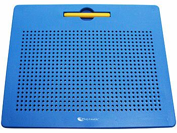 Playtastic Magnetische Reise-Zeichentafel, Stift & Vorlagen, 31 x 25,5 cm, blau