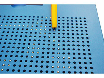 Playtastic Magnetische Reise-Zeichentafel, Stift & Vorlagen, 31 x 25,5 cm, blau