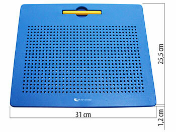 Playtastic Magnetische Reise-Zeichentafel, Stift & Vorlagen, 31 x 25,5 cm, blau