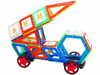 Playtastic 120 magnetische Bausteine, verschiedene Formen