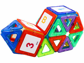 Playtastic 120 magnetische Bausteine, verschiedene Formen