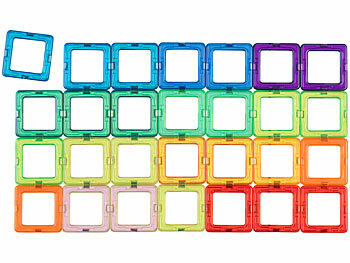 Playtastic 120 magnetische Bausteine, verschiedene Formen