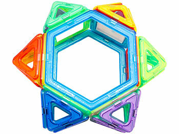 Playtastic 120 magnetische Bausteine, verschiedene Formen