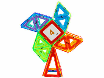Playtastic 120 magnetische Bausteine, verschiedene Formen