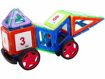 Playtastic 120 magnetische Bausteine, verschiedene Formen