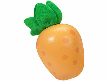 Playtastic 25-teiliges Sortierspielzeug "Farm" aus Holz, mit Tieren und Pflanzen